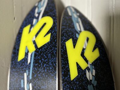 K2 Mamba vintage skis