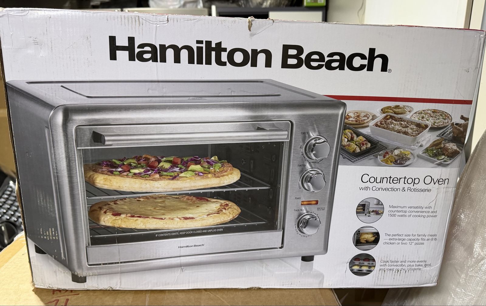 Hamilton Beach Countertop Oven with Convection & Rotisserie
