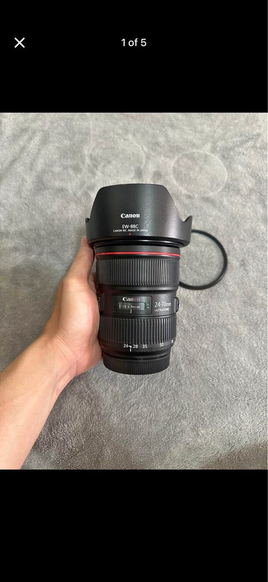 Canon lenses EF, 600$ for 24-105mm