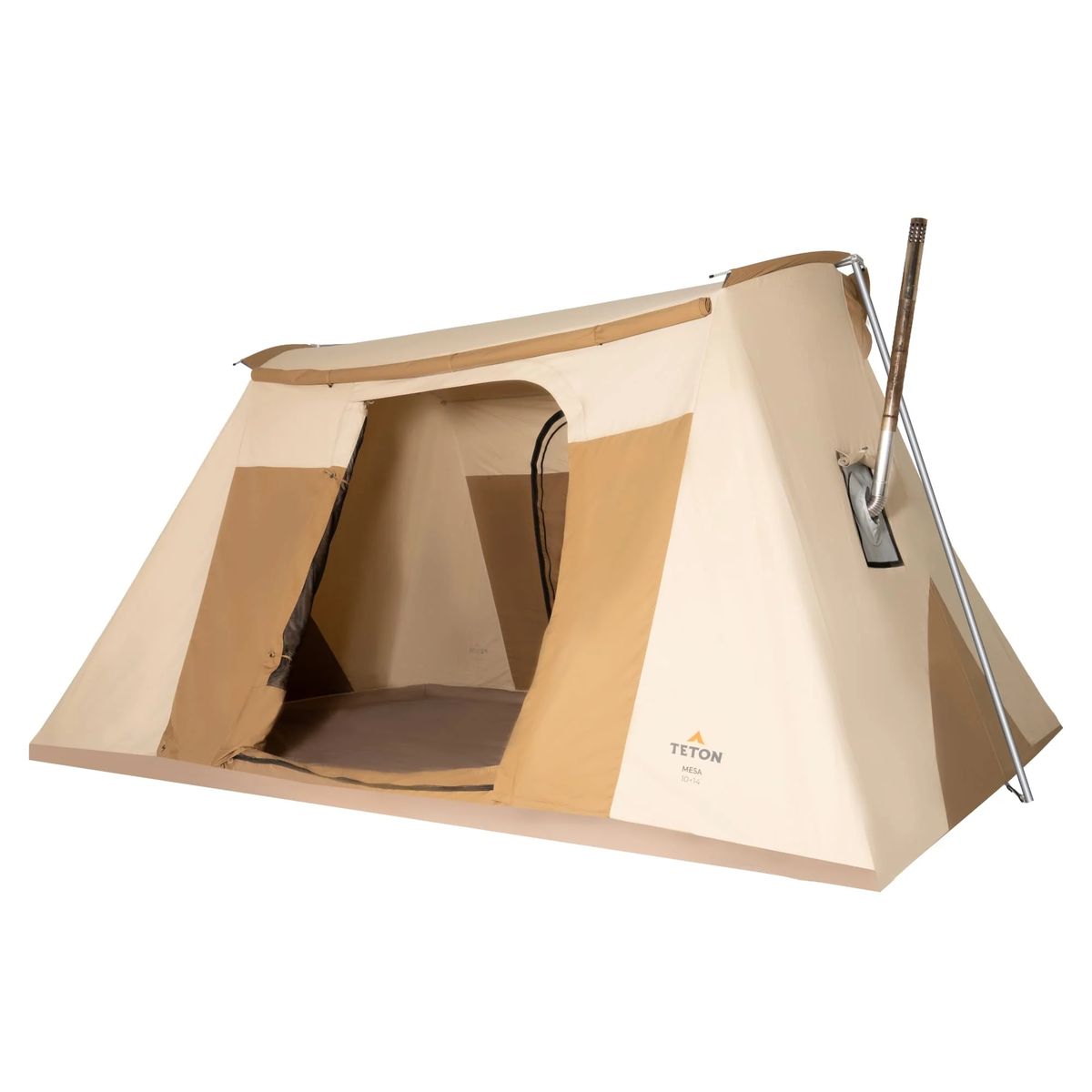 TETON Sports Mesa 10' x 14' Canvas Tent - Flex Bar System, Wood Stove Compatible.  Springbar/Kodiak Style