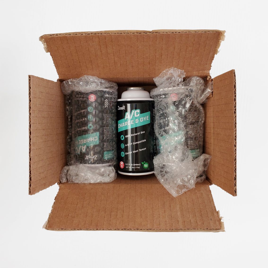 ZeroR AC Refrigerant | R134a Replacement | 3 Cans with SSV Top