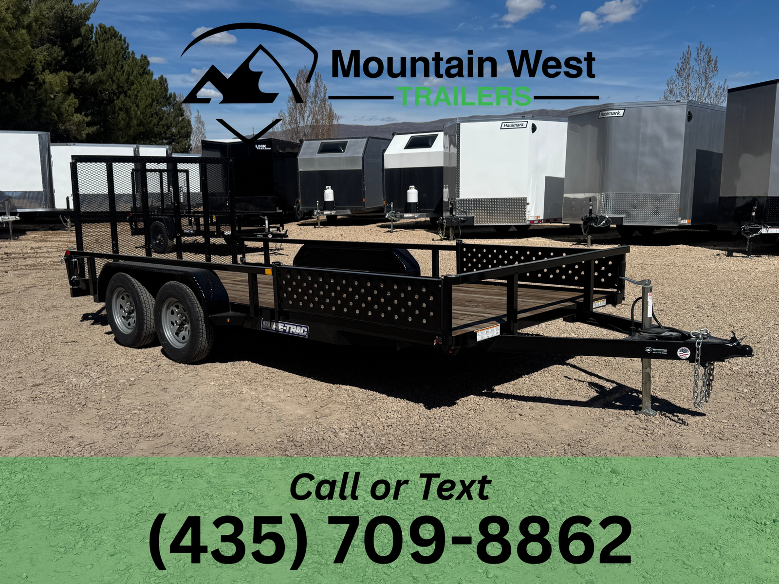2026 Sure-Trac 7X16 Tandem Axle Utility Trailer
