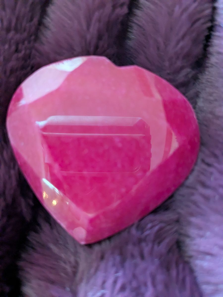 513 ct Opaque heart shaped Ruby