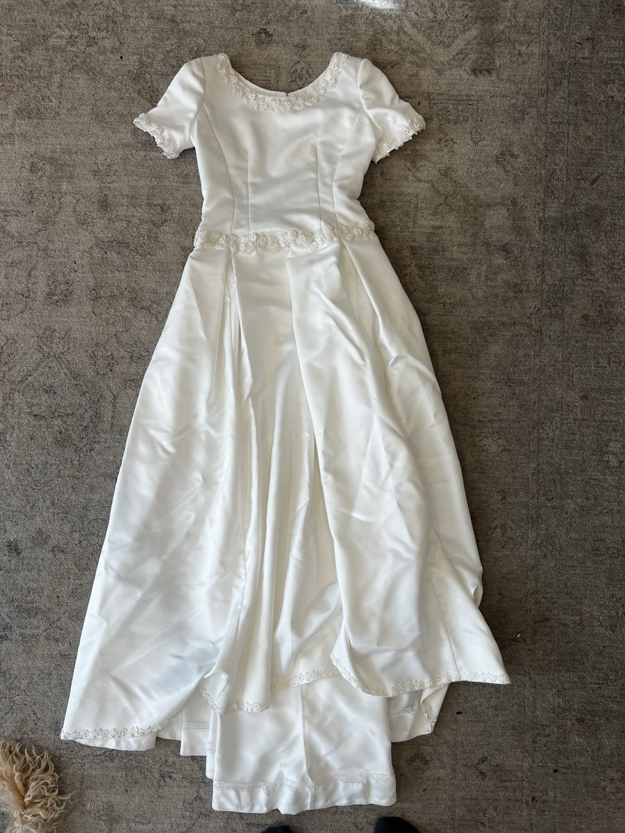 Vintage Custom Wedding Dress and Veil