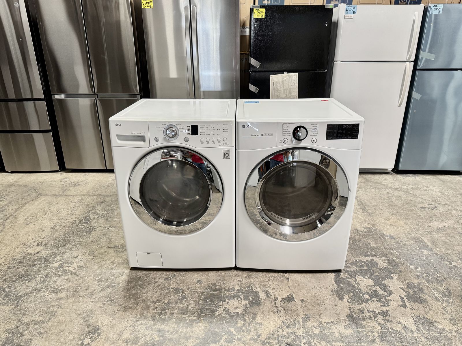 LG WASHER AND DRYER SET WITH WARRANTY