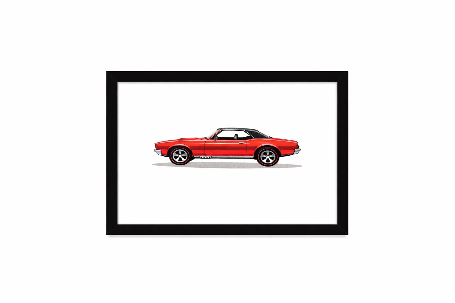 Camaro Redline Hotwheels Inspired 10x8 Framed Art