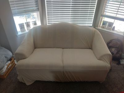 Comfortable 2-Seater Sofa + Removable Slipcover – Great Condition